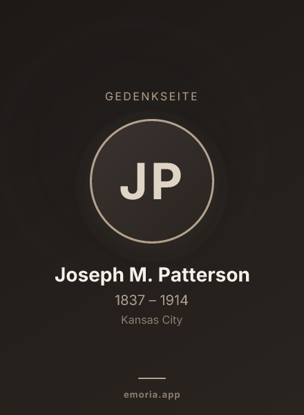 Gedenkportrait von Joseph M. Patterson