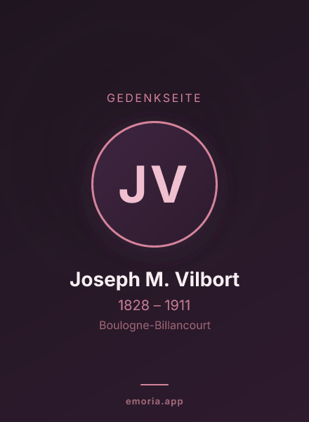 Gedenkportrait von Joseph M. Vilbort