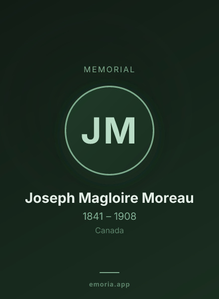 Memorial portrait of Joseph Magloire Moreau