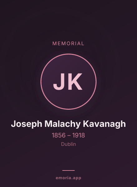 Memorial portrait of Joseph Malachy Kavanagh