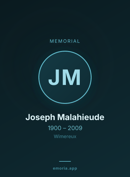 Memorial portrait of Joseph Malahieude