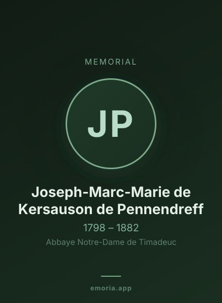 Memorial portrait of Joseph-Marc-Marie de Kersauson de Pennendreff