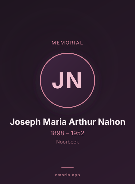 Memorial portrait of Joseph Maria Arthur Nahon