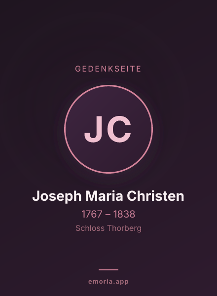 Gedenkportrait von Joseph Maria Christen
