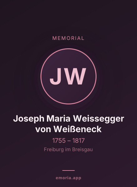 Memorial portrait of Joseph Maria Weissegger von Weißeneck