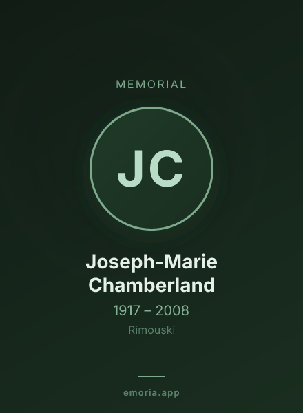 Memorial portrait of Joseph-Marie Chamberland