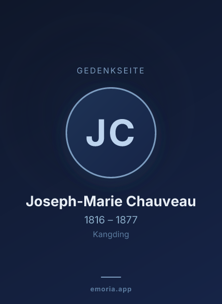 Gedenkportrait von Joseph-Marie Chauveau