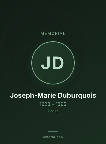 Memorial portrait of Joseph-Marie Duburquois