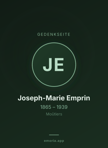 Gedenkportrait von Joseph-Marie Emprin