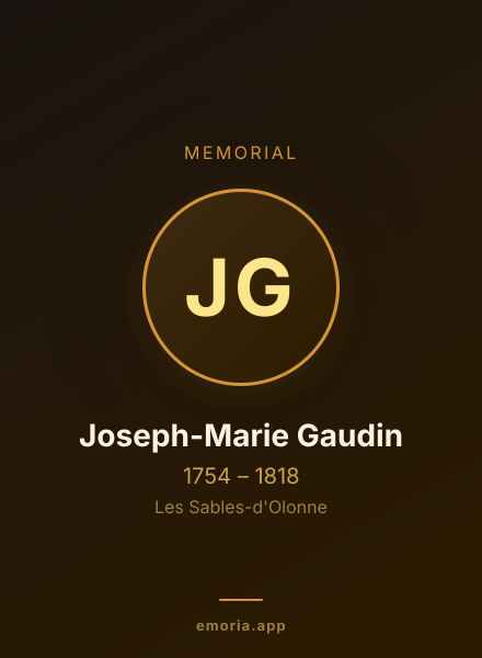 Memorial portrait of Joseph-Marie Gaudin