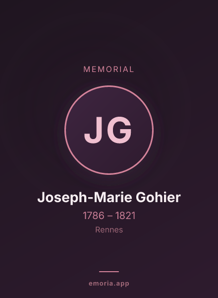Memorial portrait of Joseph-Marie Gohier