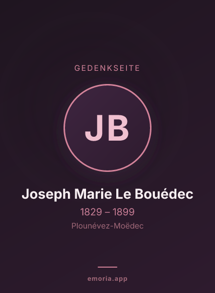 Gedenkportrait von Joseph Marie Le Bouédec