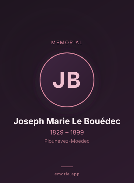Memorial portrait of Joseph Marie Le Bouédec