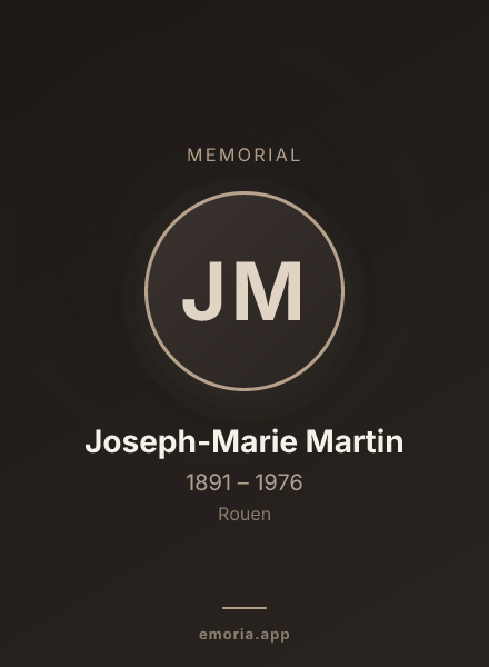 Memorial portrait of Joseph-Marie Martin