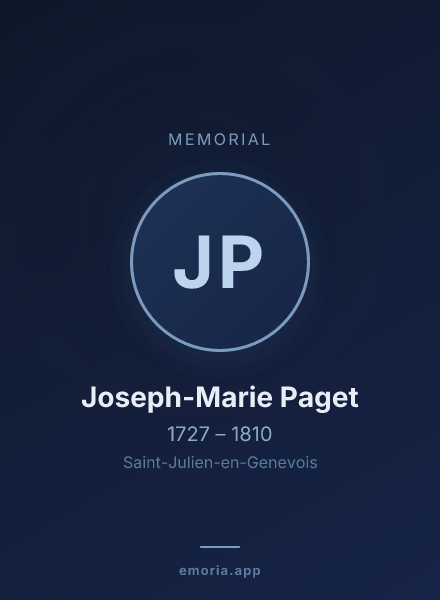 Memorial portrait of Joseph-Marie Paget