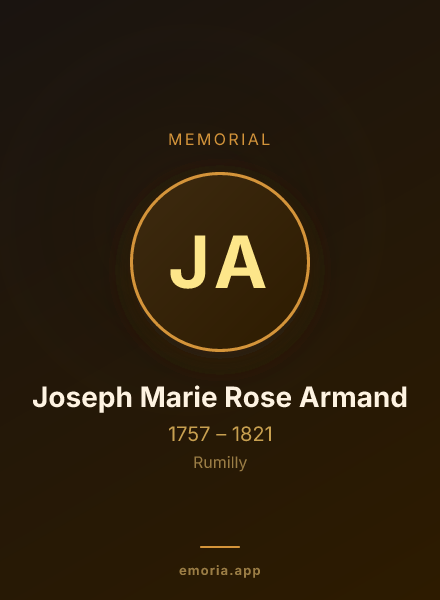 Memorial portrait of Joseph Marie Rose Armand