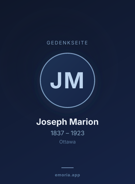 Gedenkportrait von Joseph Marion