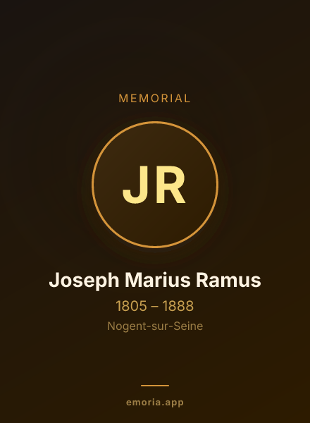 Memorial portrait of Joseph Marius Ramus