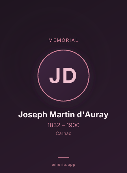 Memorial portrait of Joseph Martin d'Auray