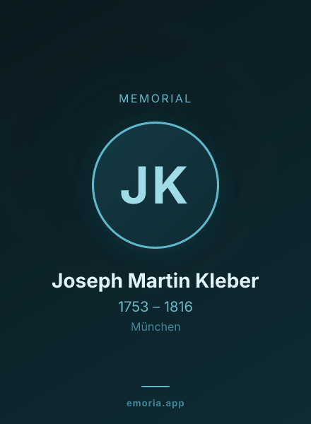 Memorial portrait of Joseph Martin Kleber