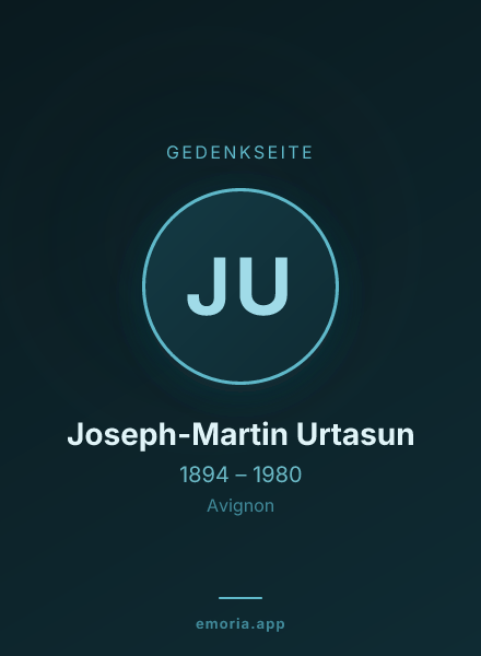 Gedenkportrait von Joseph-Martin Urtasun