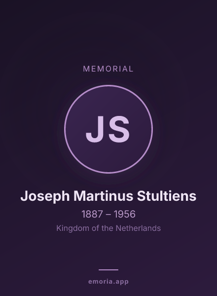 Memorial portrait of Joseph Martinus Stultiens