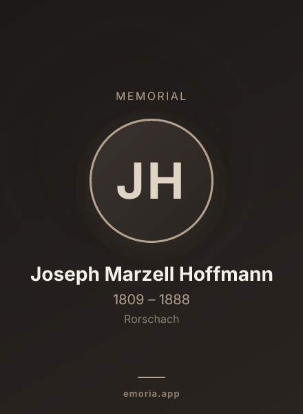 Memorial portrait of Joseph Marzell Hoffmann