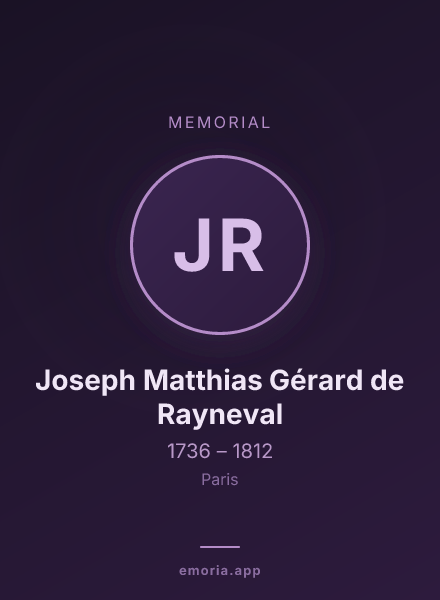 Memorial portrait of Joseph Matthias Gérard de Rayneval