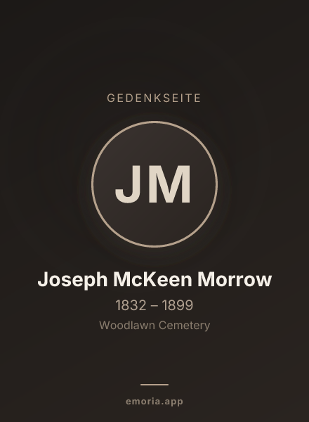 Gedenkportrait von Joseph McKeen Morrow
