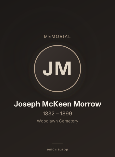 Memorial portrait of Joseph McKeen Morrow