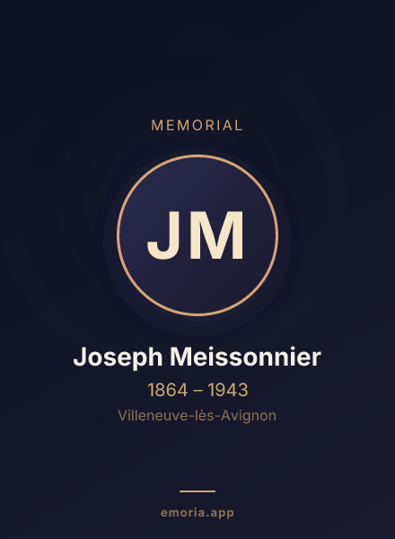 Memorial portrait of Joseph Meissonnier