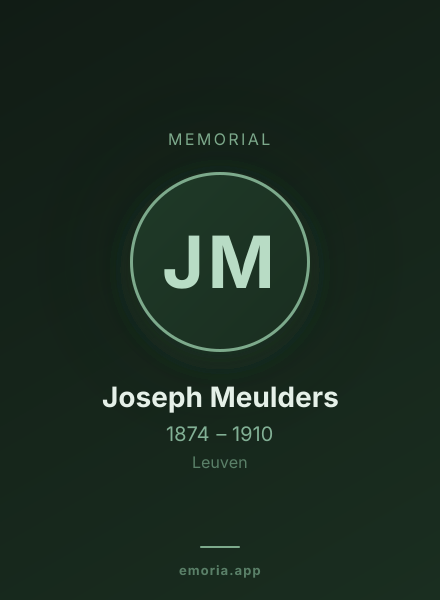 Memorial portrait of Joseph Meulders
