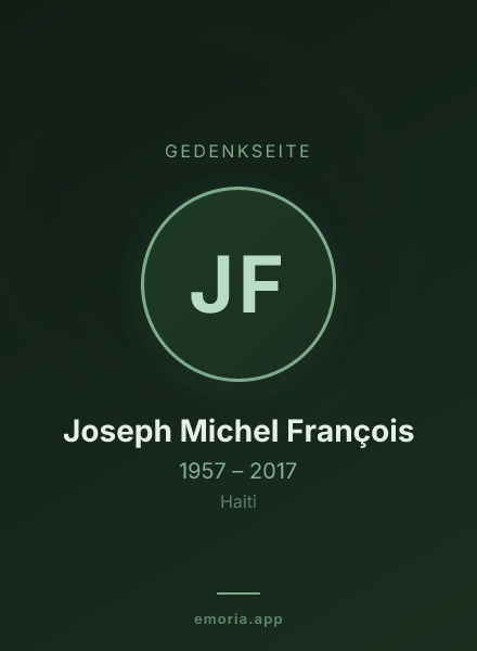 Gedenkportrait von Joseph Michel François