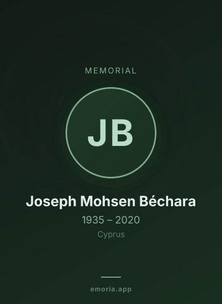 Memorial portrait of Joseph Mohsen Béchara