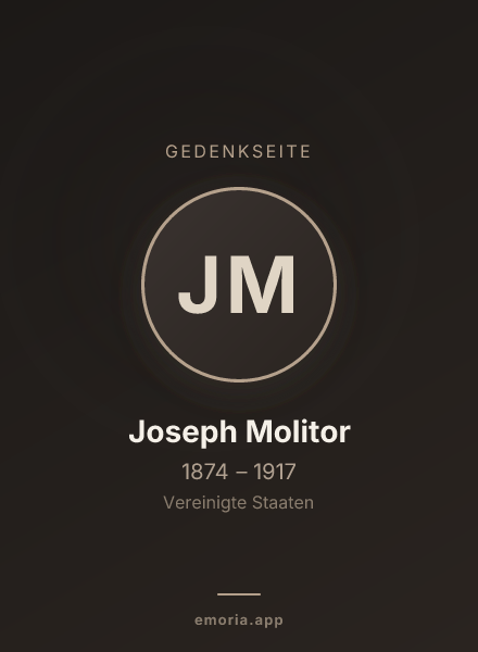 Gedenkportrait von Joseph Molitor