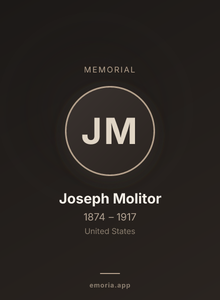 Memorial portrait of Joseph Molitor