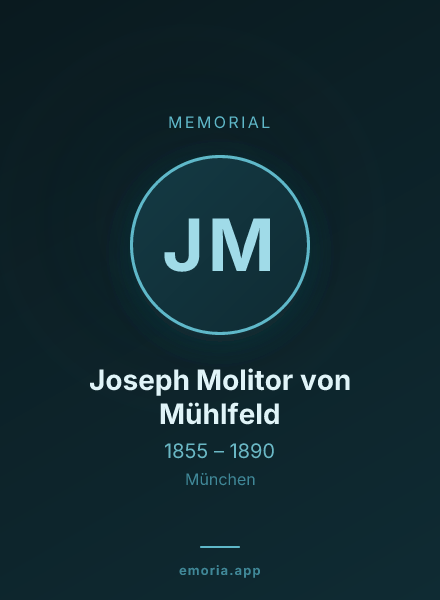 Memorial portrait of Joseph Molitor von Mühlfeld