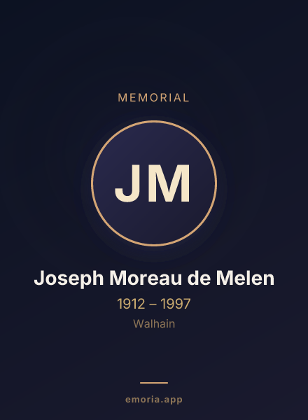 Memorial portrait of Joseph Moreau de Melen