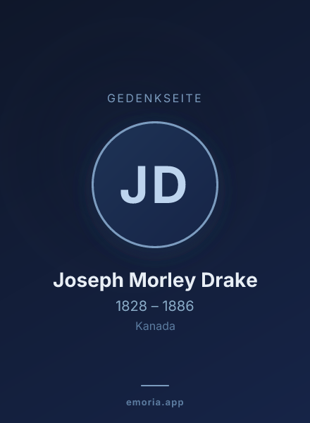 Gedenkportrait von Joseph Morley Drake