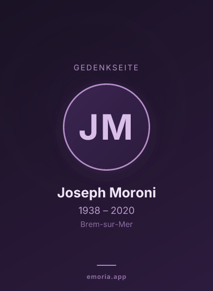 Gedenkportrait von Joseph Moroni