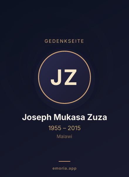 Gedenkportrait von Joseph Mukasa Zuza