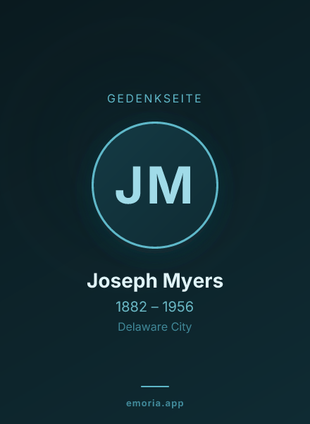 Gedenkportrait von Joseph Myers