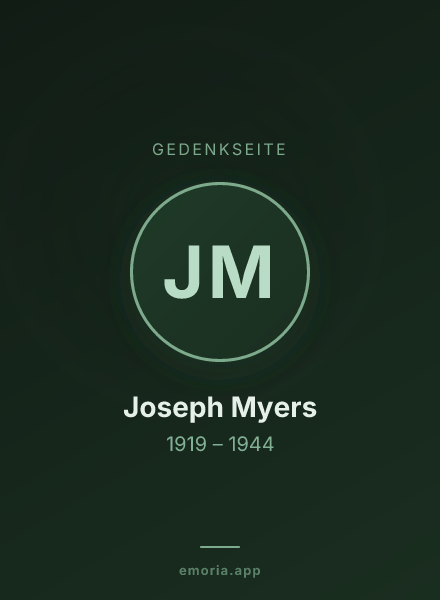Gedenkportrait von Joseph Myers