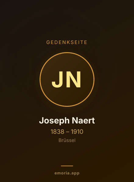 Gedenkportrait von Joseph Naert