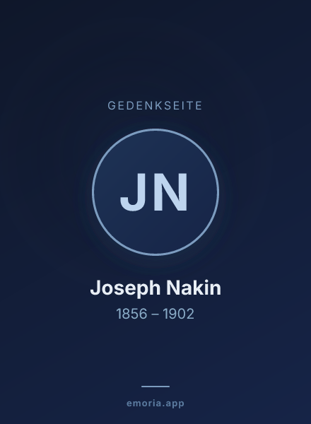 Gedenkportrait von Joseph Nakin