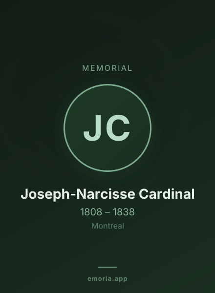 Memorial portrait of Joseph-Narcisse Cardinal