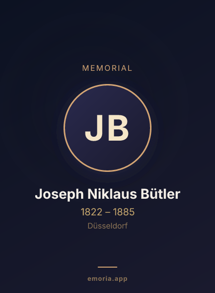 Memorial portrait of Joseph Niklaus Bütler