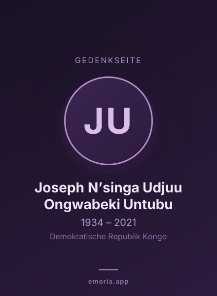 Gedenkportrait von Joseph N’singa Udjuu Ongwabeki Untubu