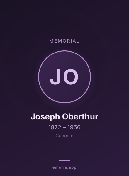 Memorial portrait of Joseph Oberthur