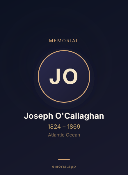 Memorial portrait of Joseph O'Callaghan